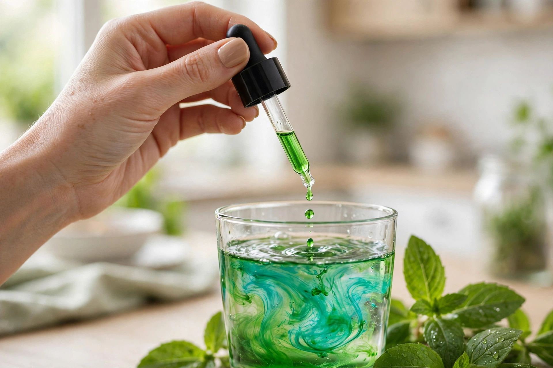 CloroPure Gocce: 20 gocce in un bicchiere d'acqua